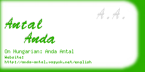 antal anda business card